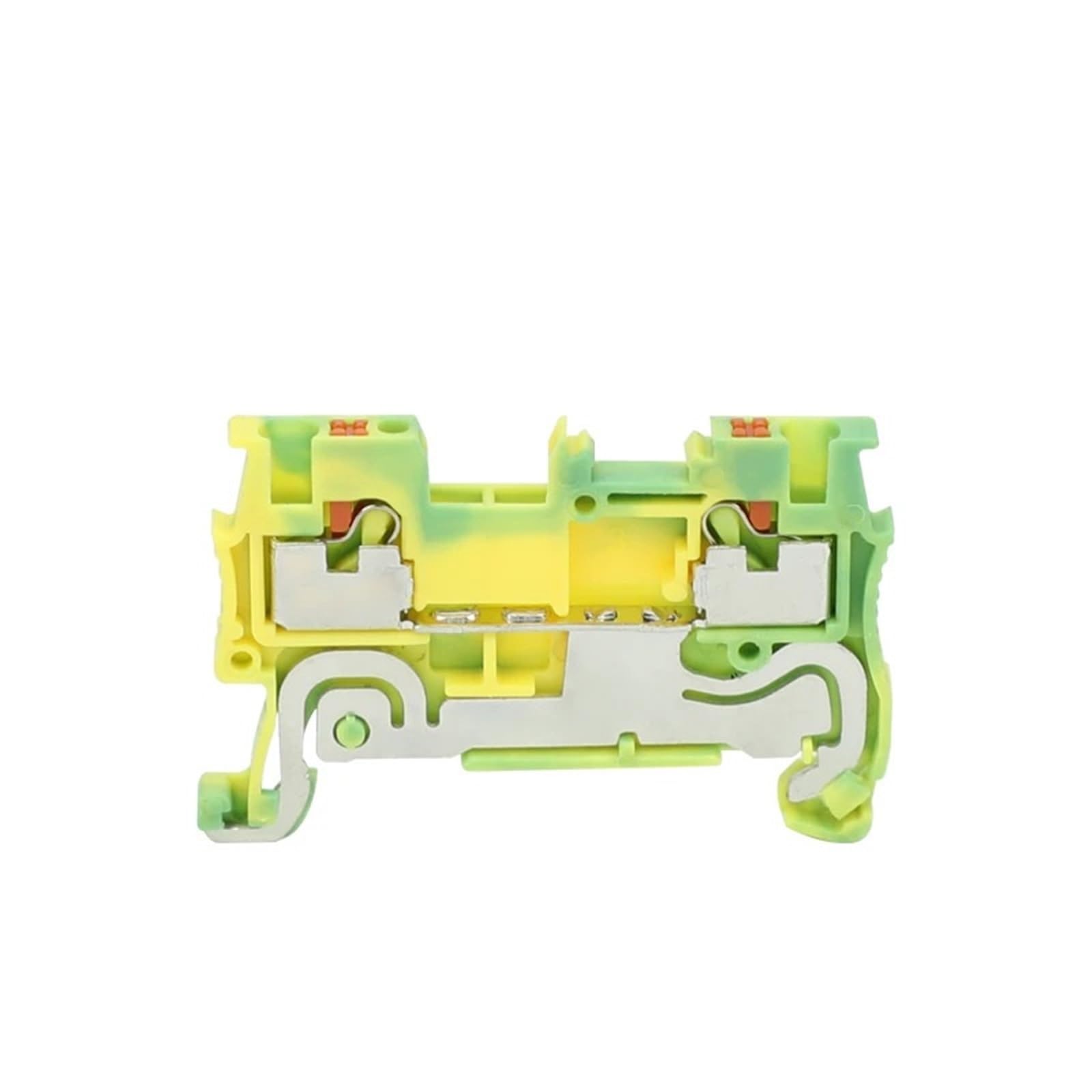 Morsettiera for guida DIN con passante di terra a inserimento rapido PT1.5-PE, 1,5 mm², connettore elettrico for filo di terra di protezione PT 1.5-PE(5 Pcs)