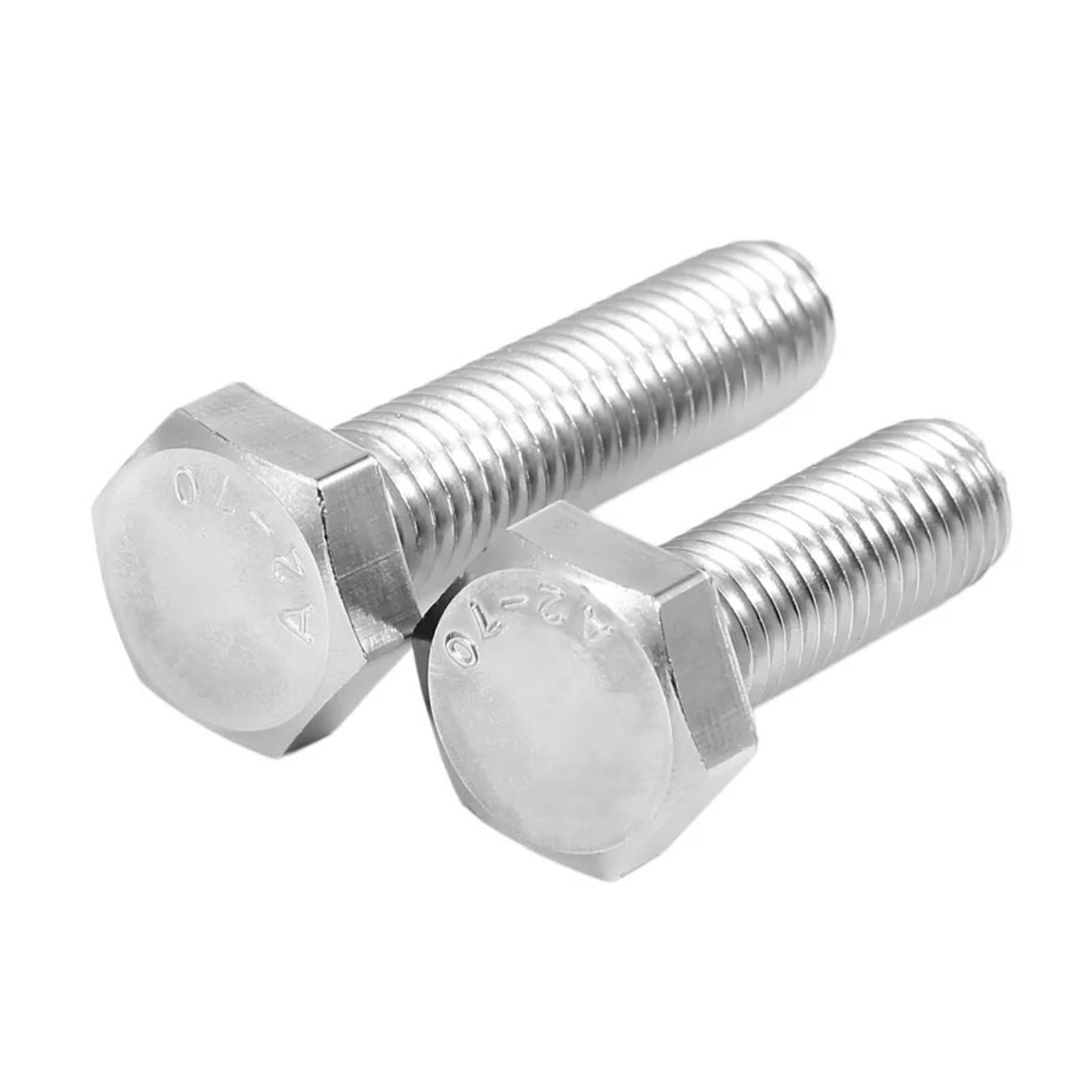 Boulon à tête hexagonale en acier inoxydable UNC UNF 304 A2 10# 1/4 5/16 3/8 7/16 1/2 5/8 vis à tête hexagonale(1-1/2,UNF 7/16-20(2pcs))