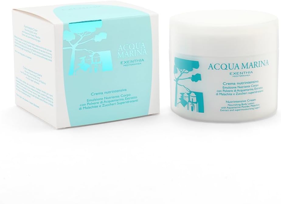 Acqua Marina Nutrintensive Körpercreme Von Exenthia – 200 Ml, Ultra-pflegend Mit Aquamarin-Pulver