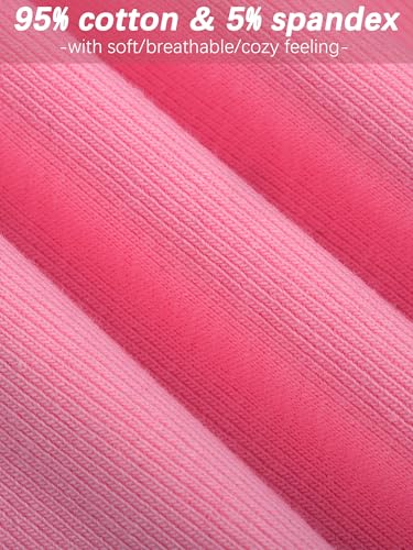 Cooraby 4 Pack Girls Cotton Leggings Ankle Length Leggings Footless Soft Warm Stretchy Tights Pants for Kids2