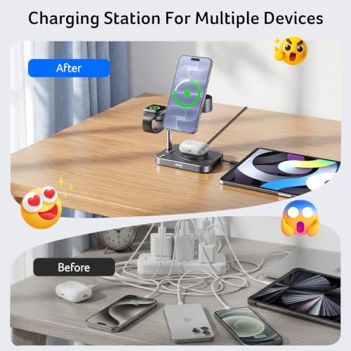 Acer 25W Wireless Fast Charging Station, 6 in 1 magsafe Charger Stand S5 - image 4