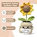Mini Birthday Gifts for Mom, Mom Gifts from Daughters Remember I Love You MOM, Handmade Crochet Cute Small Sunflower Gifts, Gift for Mom from Daughter, Son, Mothers Day for Mom