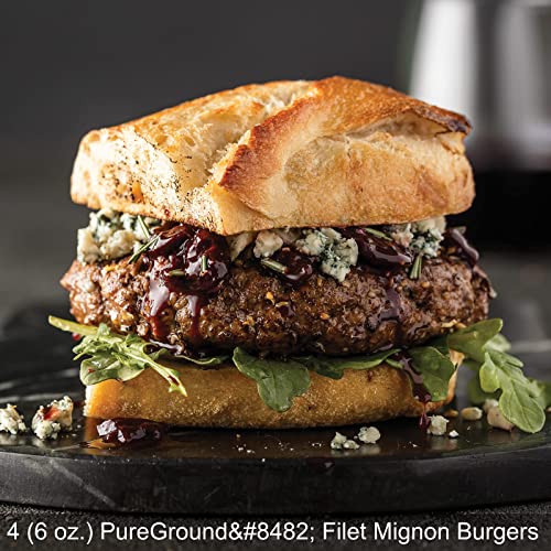 Omaha Steaks Deluxe Burger Experience (Pureground™ Filet Mignon Burgers, Pureground™ Sirloin Burgers, Pureground™ New York Strip Burgers, Pureground™ Ribeye Burgers, And More) #TOP1