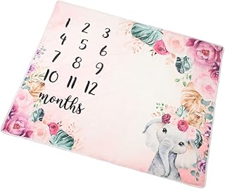 SECFOU Cobertor Para Fotografia De Bebê Cobertor Para Recém-Nascidos Cobertor Para Meninas Cobertor Para Bebês Cartões Neutros Para Marcos Infantis Cobertor Para Bebês Cobertor