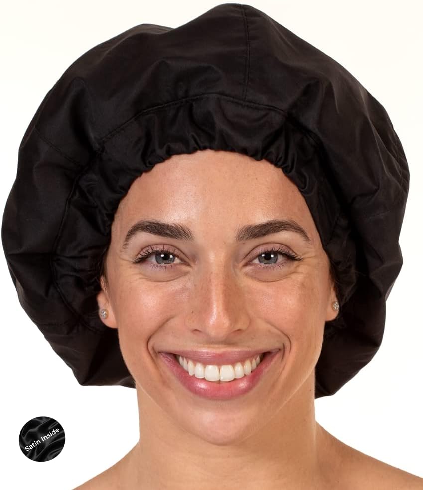 Firstline® Evolve® Go Satin Shower Cap Ivory Beauty