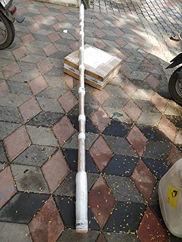 Image of Spiryfi Pool Supply Professional 15.74 Foot White Anodized Aluminum Telescopic Swimming Pool Pole, Adjustable 2 Piece