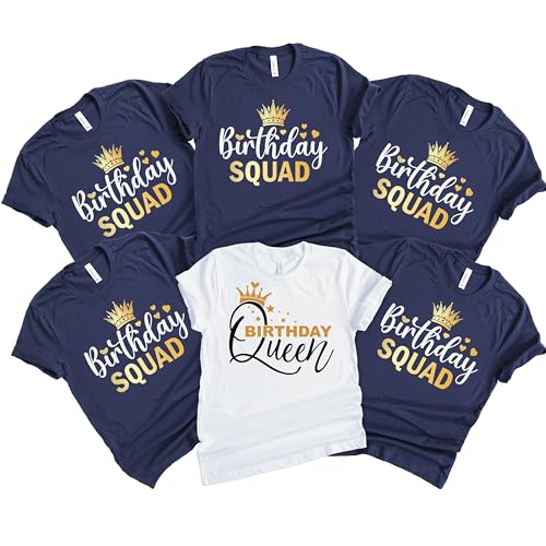 Birthday Queen Shirt, Birthday Party Group Shirts,Birthday Squad Group,Birthday Squad Shirts, Birthday Matching Shirts