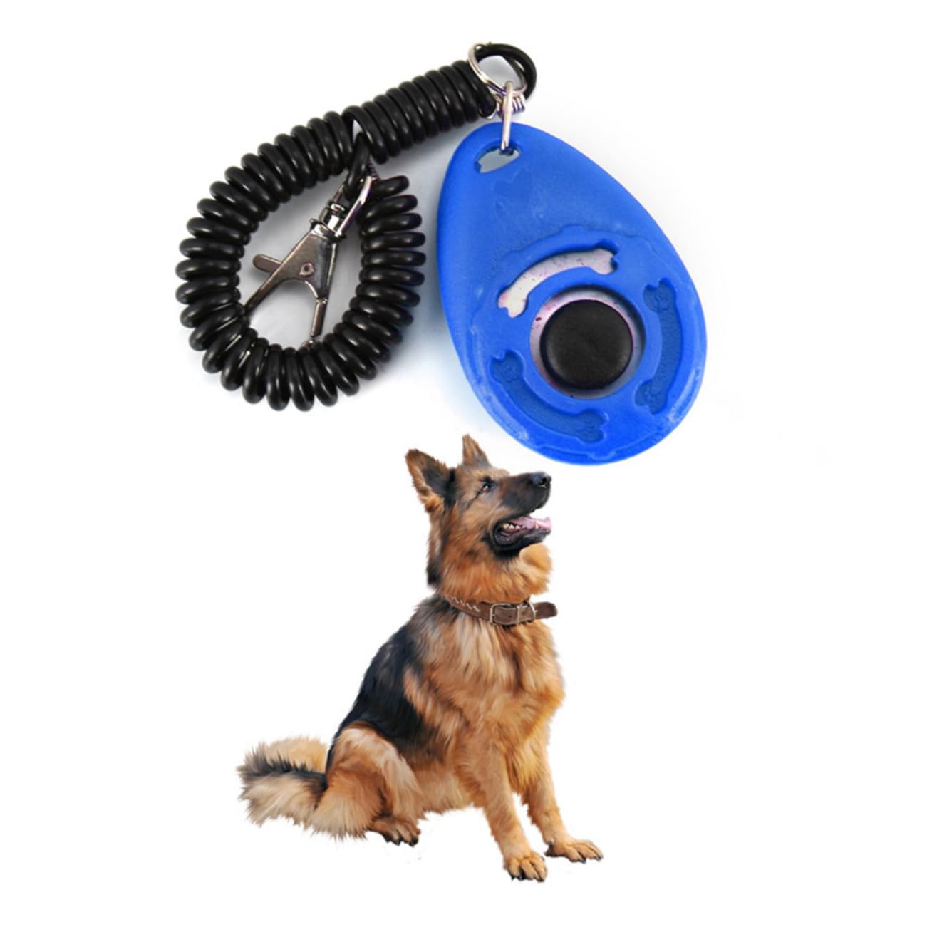Didiseaon 2sets Professional Dog Clicker Big Button Trainer Easy to Use Wrist Strap 4pcs*2