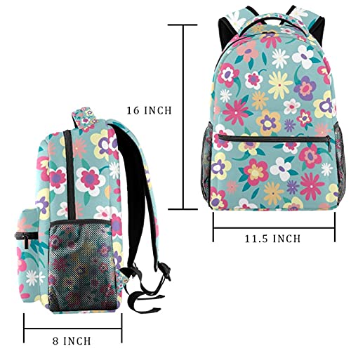 Sac à dos floral multicolore avec compartiment ordinateur portable robuste