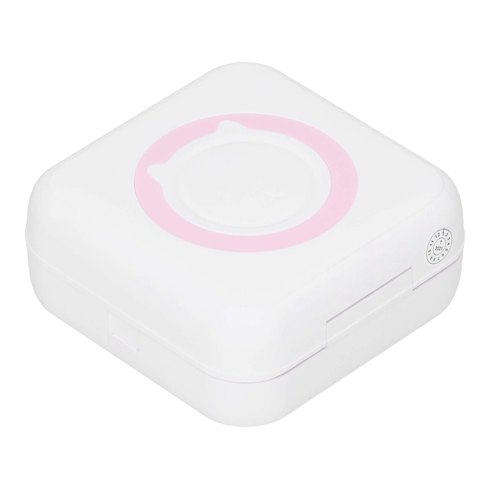 Mini Wielofunkcyjna Drukarka Termiczna, Bezprzewodowa Kieszonkowa Drukarka Mobilna BT, Przenośna Inteligentna Drukarka Zdjęć USB 200 DPI do Wszystkich Smartfonów(Różowy)
