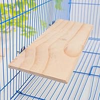 Holz Plattform, Holzständer Plattform für Haustiere, 13 * 28 cm Eichhörnchen Hamster Holzständer Plattform, Haustier Papagei Vogelkäfig Sitzstangen Quadratischer Holzständer für Sittiche