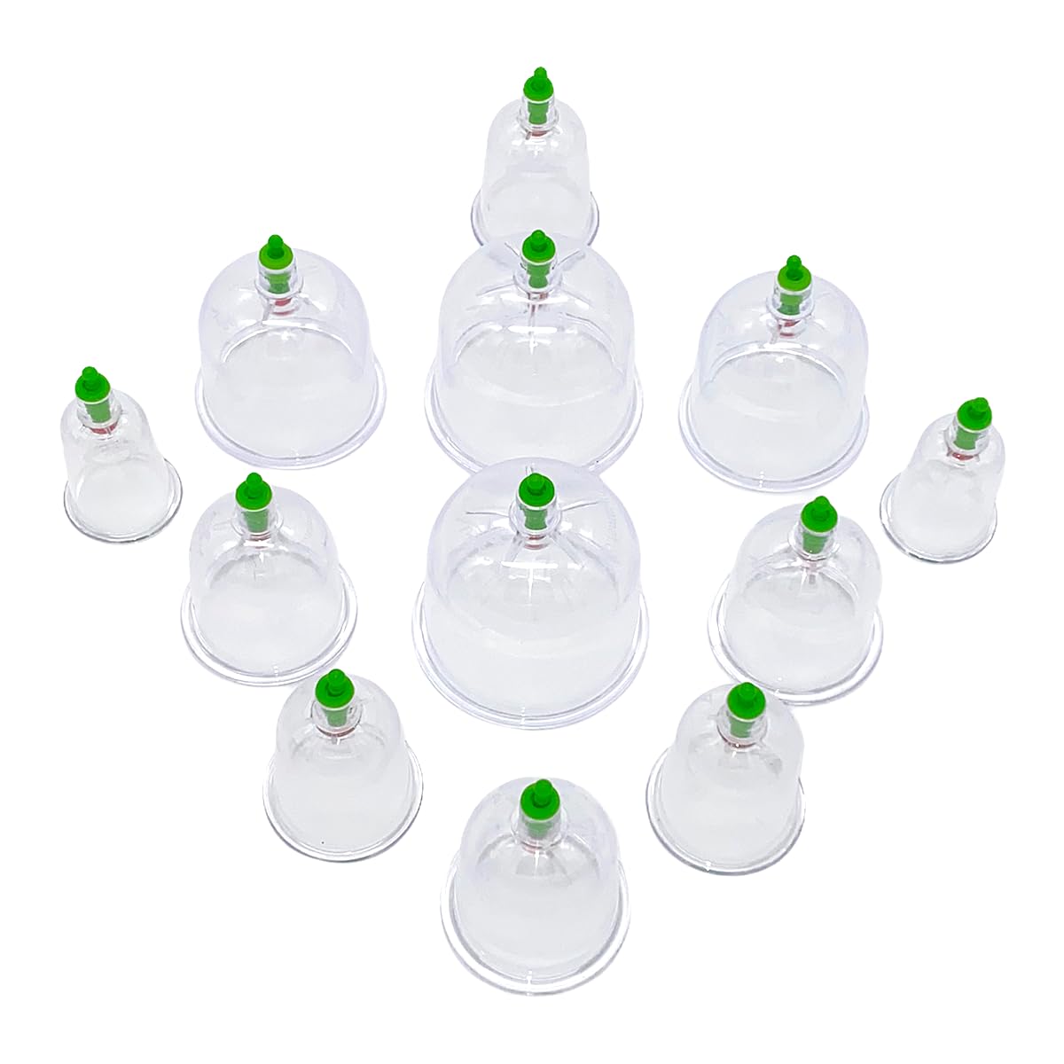 100er Schröpfgläser + Pumpe + 100er Derby Rasierklingen Schröpfen Set, Cupping Cups, Hijama Cupping, Hacamat Kupası Seti (6cm)