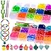 GOLDGE 1200+PCS Bracelets Élastiques Caoutchouc, Kit de Métier à Tisser Bracelets Élastiques Caoutchouc Écologique avec Boîte de Rangement pour Cadeau d'anniversaire Fête Jouets Enfants Plus de 6ans
