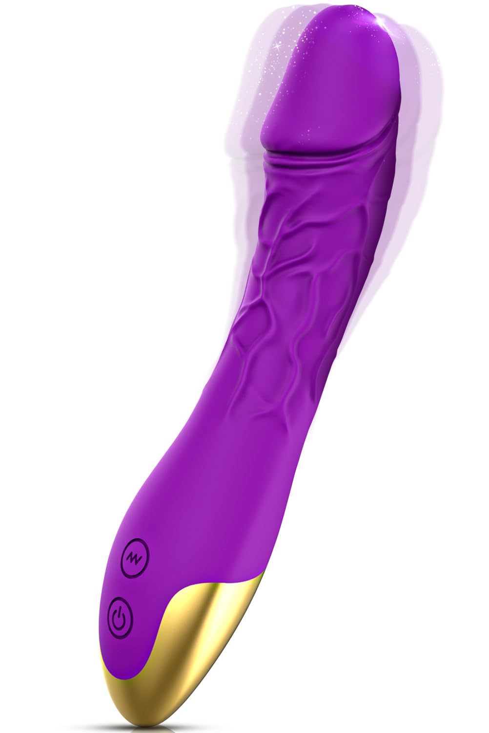 Cacuola Vibrator Dildo,Tragbare Leise Starke Vibration für Frauen, Präzise Stimulation des G-Punkt Klitoris Anal Massagestab mit 10 Modi Erotik Sexspielzeug Analdildos Vibratoren