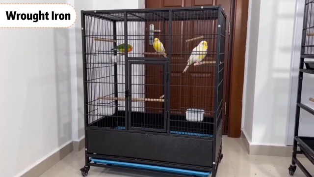 Amazon | PP-Wic(小さな店) 49インチの大型オウムケージ、デラックス錬