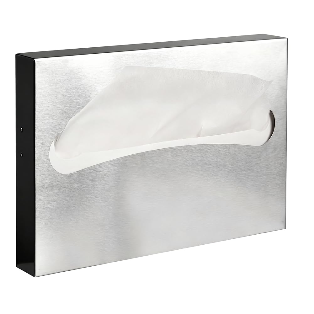 UDSKNV[KSL for Disposable Toilet Seat Cover Dispenser, Commercial Stainless Steel Toilet Seat Cover Holder for Disposable Toilets Seats