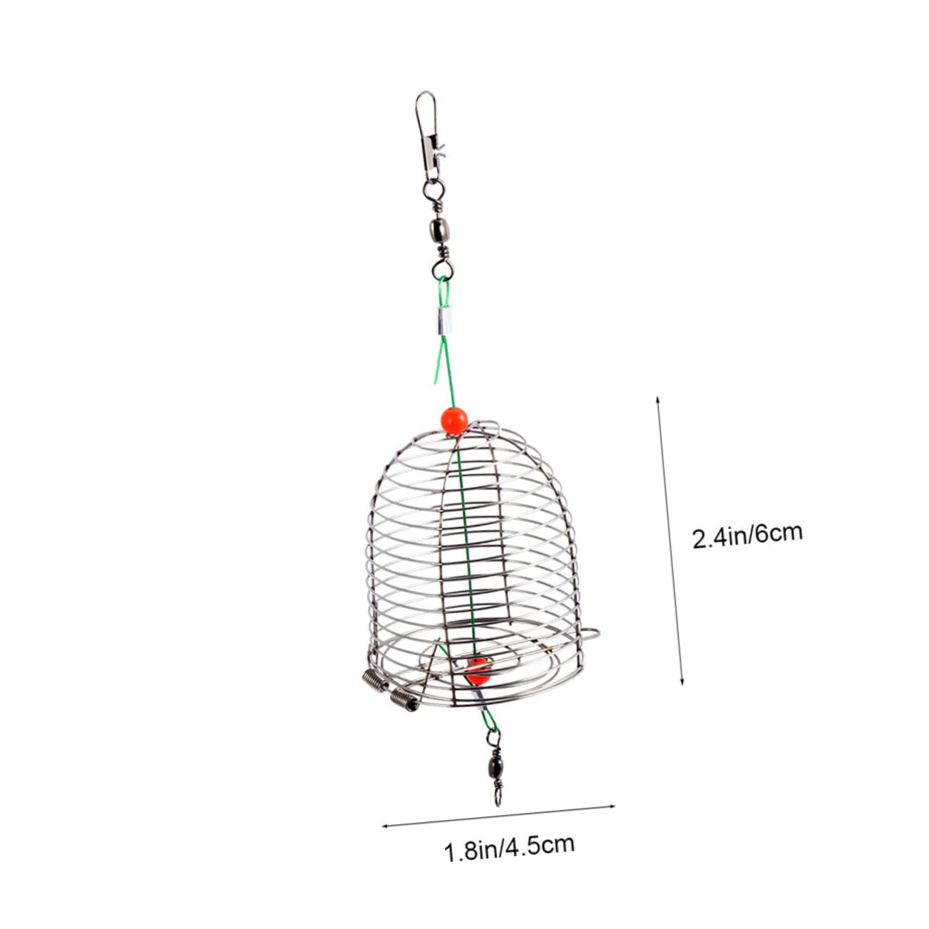 YARNOW 10 PCS Stainless Steel Carp Fishing Bait Cage Durable Lure Feeder for Easy Bait Release Lightweight and Portable Fishing for Enthusiasts