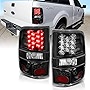 AmeriLite for 2004-2008 Ford F150 Styleside Clear Black LED Replacement TailLights Assembly Set - Passenger and Driver Side