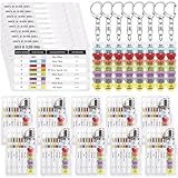 Cunno 40 Sets Order of Blood Draw Beads with Reference Card Phlebotomy Essentials Accessories for Nurse Student Practitioner Gifts