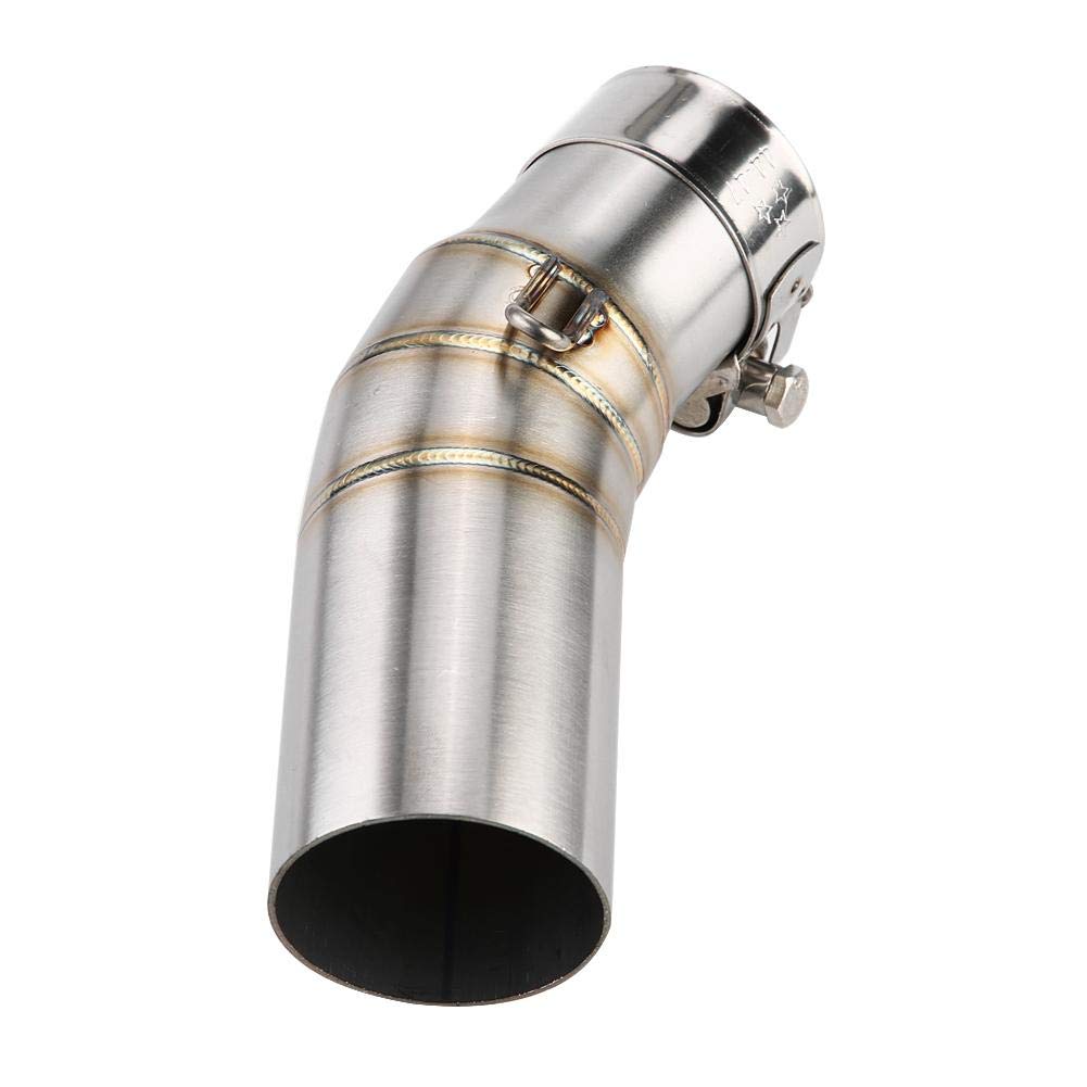 Adattatore Marmitta Hornet-terminale scarico moto adatto per Tubo di scarico centrale, Tubo di collegamento scarico motore, Tubo di collegamento intermedio di scarico, Acciaio inossidabile adatto pe