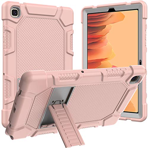 Rantice Case For Samsung Galaxy Tab A7 10.4 Inch 2020, Hybrid Shockproof Rugged Drop Protection Cover With Kickstand For Samsung Galaxy Tab A7 10.4 Inch Model Sm-T500/505/507 (Rose Gold+Grey) #TOP1