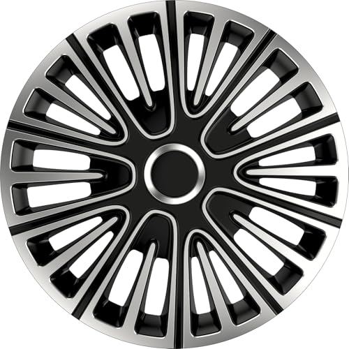 XL Cover Set 4 Copricerchi Auto 14 pollici Argento &