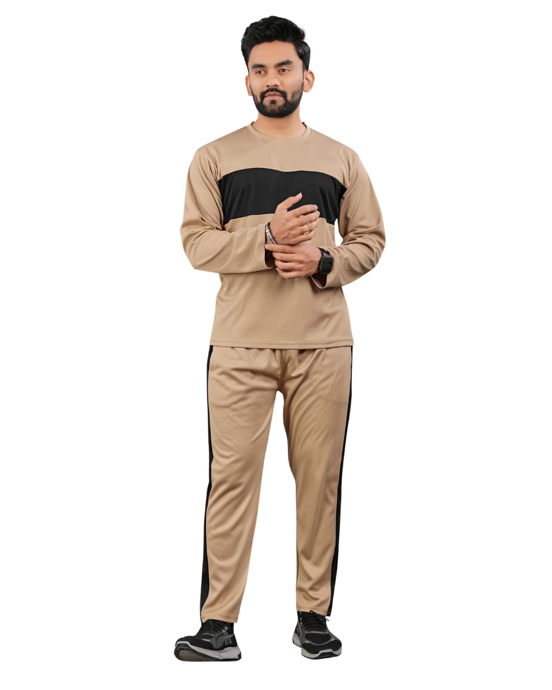 Men's Micromodal Night Suit Full Sleeve Round Neck T-Shirt with Matching Pants Soft Breathable Sleepwear Set Comfortable Loungewear & Nightwear for Men-picture-51