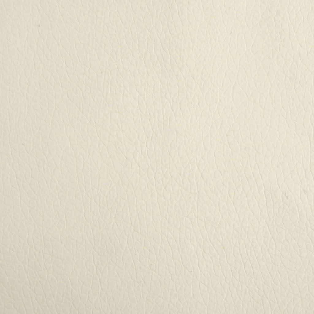 Sofá para Perros con Cojín de Espuma y Cubierta de Cuero Sintético - Color Crema - Apto para Mascotas Pequeñas