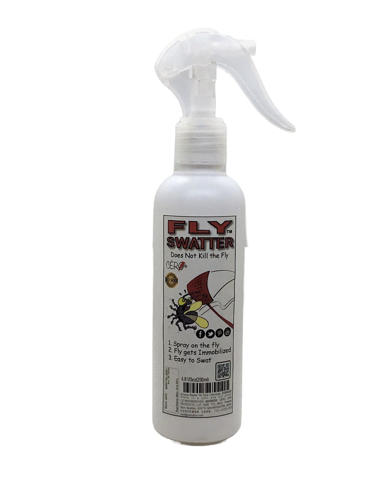 CERO Fly SWATTER Easiest Solution to House Flies | Makes Flies Slow and Easy to Swat | (195ml)-image-27