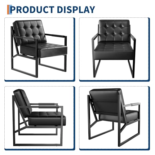 Sillón ergonómico plegable negro miniatura 3
