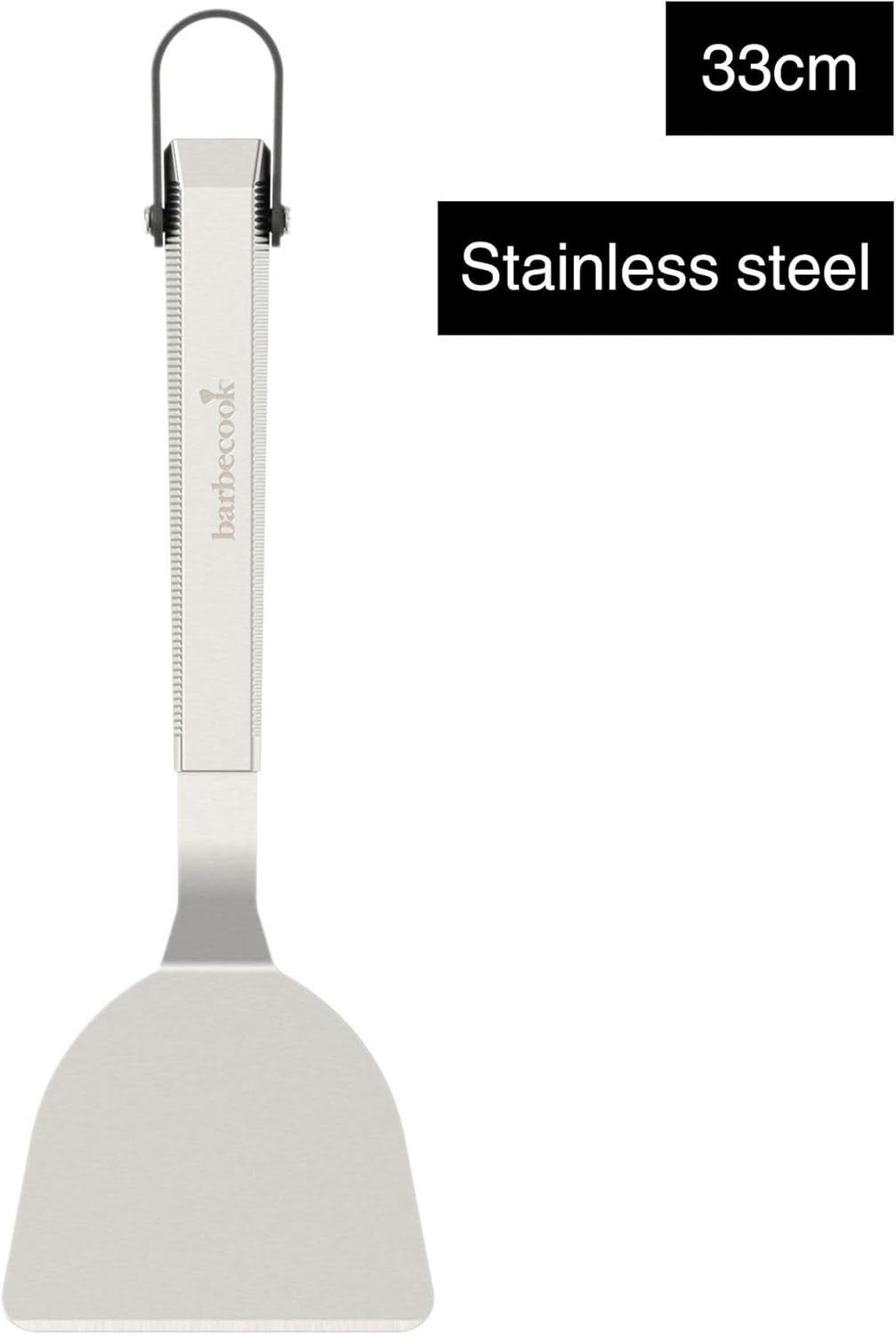 Barbecook 2 Plancha Spatula Set, Grill Accessories for Plancha, Premium Plancha Spatula Grill Plate, Made of Stainless Steel, 33 cm