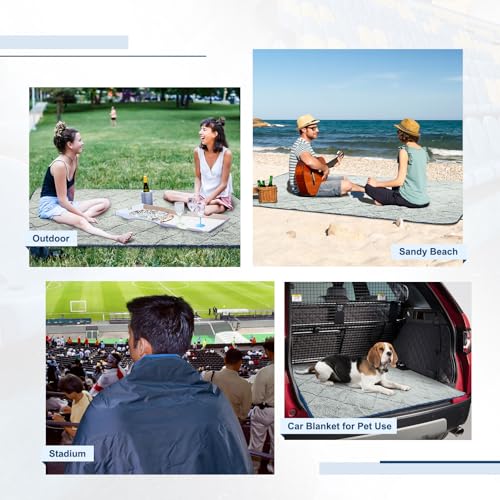Kawagebo Kamp Sherpa Warm Camping Blanket - Waterproof Stadium Blanket Outdoor thumb #6