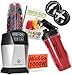 NUTRI-BLENDER Smoothie-Maker to go 1000 Watt Mixer Smoothies Auto-IQ, BPA-frei, Inkl. Rezeptbuch, 2x Becher, Messer, Deckel