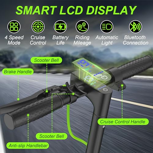Image of Aovowheel Electric Scooter for Adults, Folding E Scooter with 350W /500W Motor 16 /24 Mph Top Speed, Max 19-23 Miles Long Range, 8.5'' /10'' /14''Tires Commuting Scooters with Dual Brakes System, APP