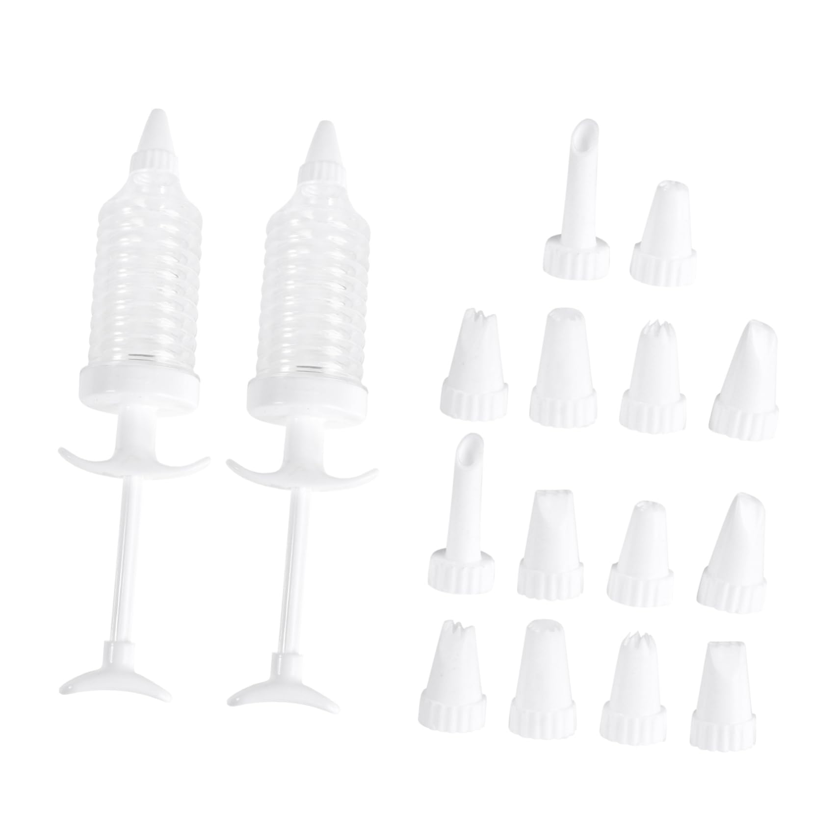 DECHOUS Floral Suit 16pcs Cookie Decorating Cake Piping Biscuit Maker Dessert Decorator Ergonomic Non-slip Food-safe Easy to Clean Random Pattern Tips