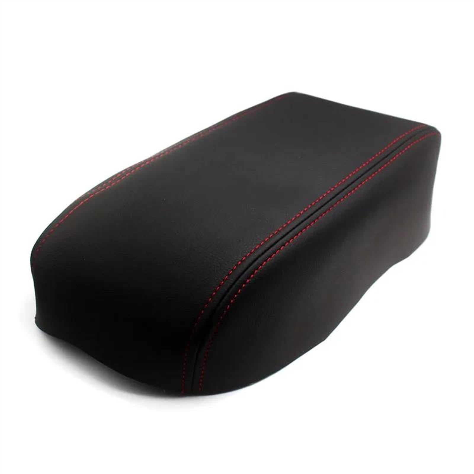 Piwine Black-Red Line Car Decoration Leather Car Center Armrest Console Box Lid Cover Interior Sticker Decor For Altima 2007-2012(Black-Red Line)