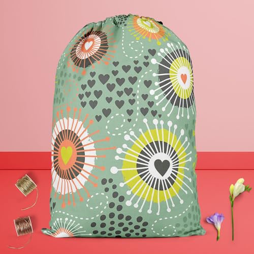 Image of ArtzFolio Psychedelic Art D2 | Reusable Sack Bag | Bag for Gym, Storage, Vegetable & Travel