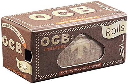 OCB Virgin Unbleached Slim 4 Metre Rolling Paper Roll Pack of 12 from Sudesh Enterprises, 12 Count (Pack of 1) - Image 3