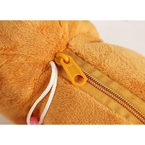 xel_uu.11 Kinder süßes Set Plüsch Katze Schule Federmäppchen Kreative Tier Federmäppchen Make-up Tasche 18 cm B
