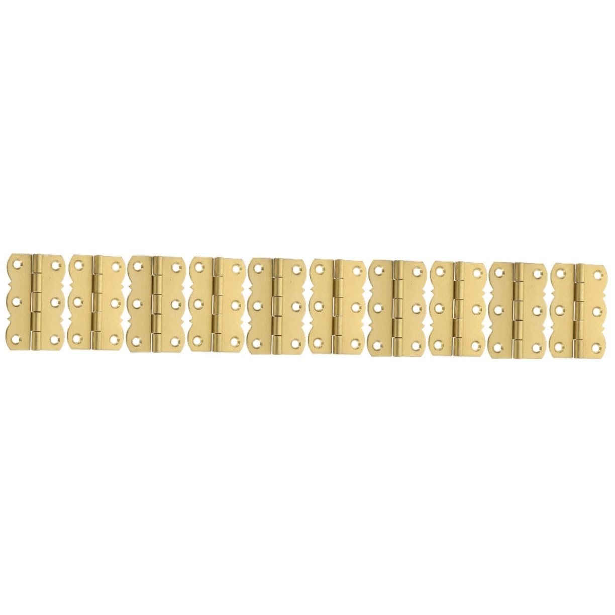 10 Piezas bisagra de piano bisagras de solapa de piano bisagras multifunción oro doble estanterías librerías portalibros accesorios para os de estantería cobre Golden