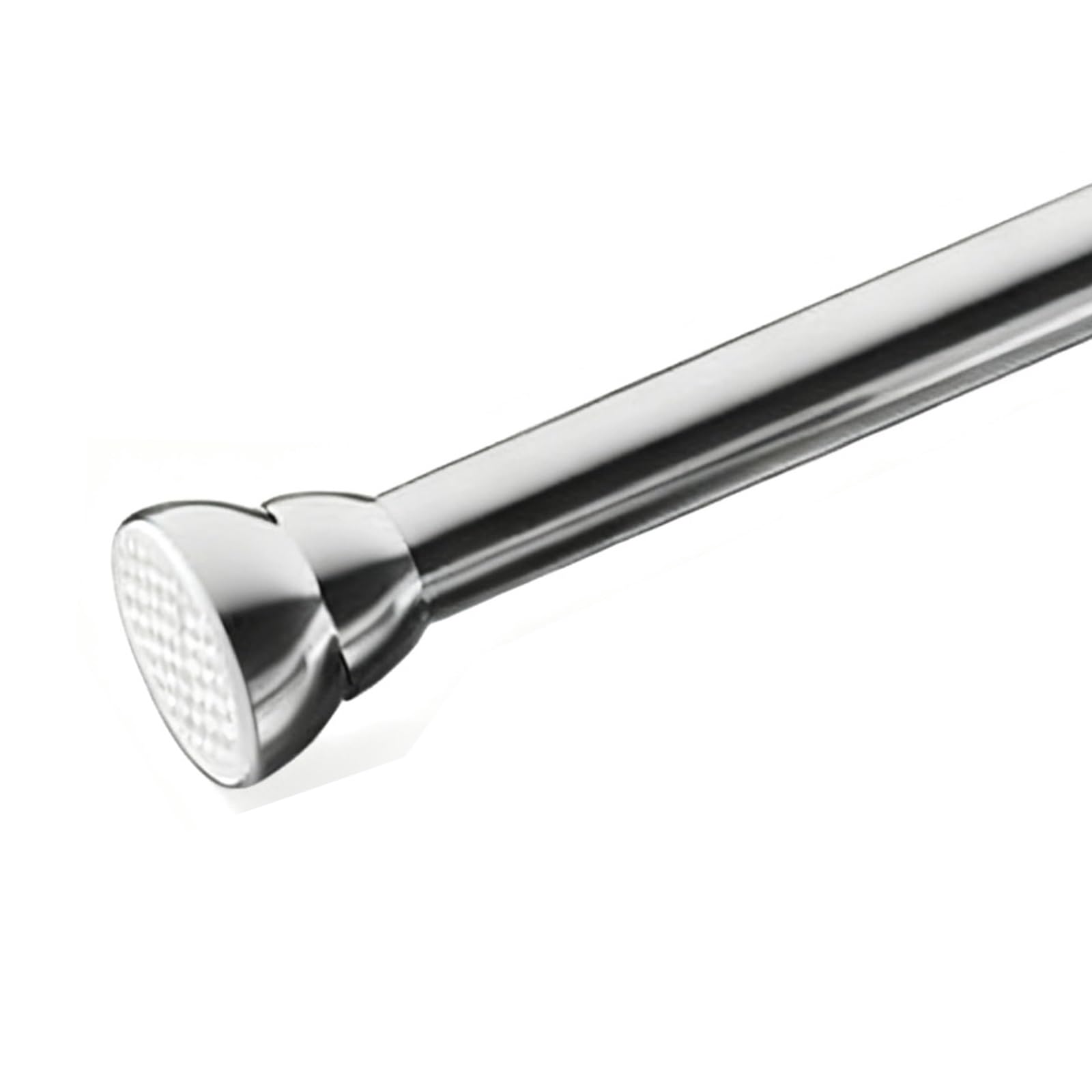GLDYTVF Stainless Steel Tension Curtain Rod No Drill Adjustable 70 120 cm (2.30 3.94 ft) Anti Slip Perfect for Bathroom & Wardrobe Easy Install Space Saving Design