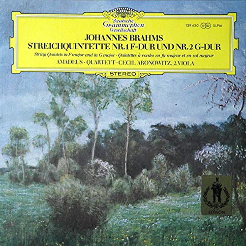 Brahms: Streichquintette Nr. 1 F-dur & Nr. 2 G-dur [Vinyl LP] [Schallplatte]