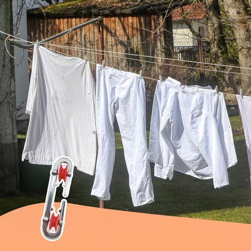 Clothesline Spreader 2Pcs Aluminium Heavy Duty Outdoor Clothes Line Separator Pulley for Long Clothesline and Heavy Loads Pulley, Tightener, Spreader - Image 2