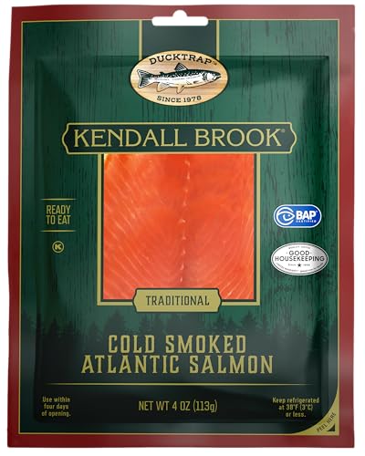 Ducktrap River Responsibly Farmed Plain Smoked Salmon, 4 OZ