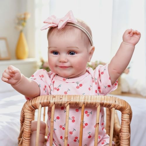 Tookyhill Reborn Baby Dolls, 18 Inch Full Vinyl Body Real Life Baby Girl - image 1