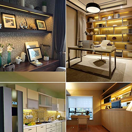 Dimmable Under Cabinet Lighting, Color Temperature Changing LED Light Bar, Daylight to Warm White Lights, Remote Control Lamp for Desk, Counter, Closet, Room, Shelf (36 Inch) - Image 5