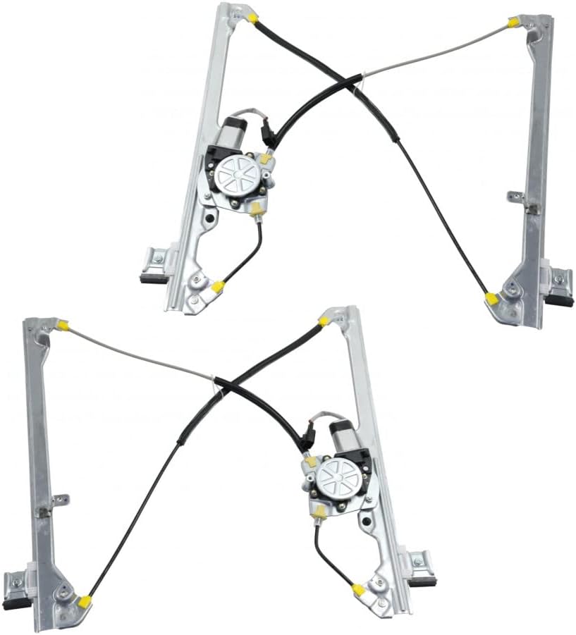 For Chevy Silverado 1500 / 1500-Classic / 2500 / 2500 HD / 2500 HD-Classic / 3500 / 3500-Classic Window Regulator Assembly 1999-2007 Passenger Side | Front | Power | Cable Type | GM1351110 | 19179942