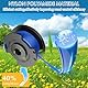 SaiXuan 12x Rasentrimmer Spule + 4X Kappe für Ryobi One+ 18V 24V 40V, Ersatz Fadenspule AC14RL3A, Kompatibel mit Ryobi Rasentrimmer, Ø 1,65mm Nylon, 3,35m Länge, Automatischer Vorschub