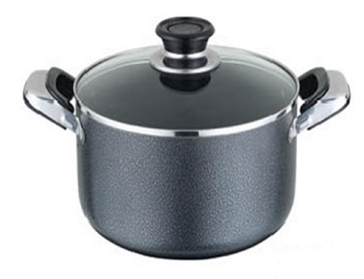 3.06 qt. 20 x 10 cm Non-Stick Dutch Oven with Glass Lid Marble Design