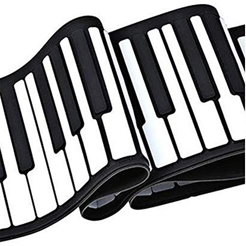 HUIYING 61-Key Main Piano Roll Portable Flexible Roll Up Piano Électrique Piano Piano Jouet avec Klaxon Enfants Adultes Clavier en Silicone Lumières Thicken Piano - Les Beatles, Paul McCartney, John Lennon, RIngo Starr, George Harrison HUIYING 61-Key Main Piano Roll Portable Flexible Roll Up Piano Électrique Piano Piano Jouet avec Klaxon Enfants Adultes Clavier en Silicone Lumières Thicken Piano – Image 7